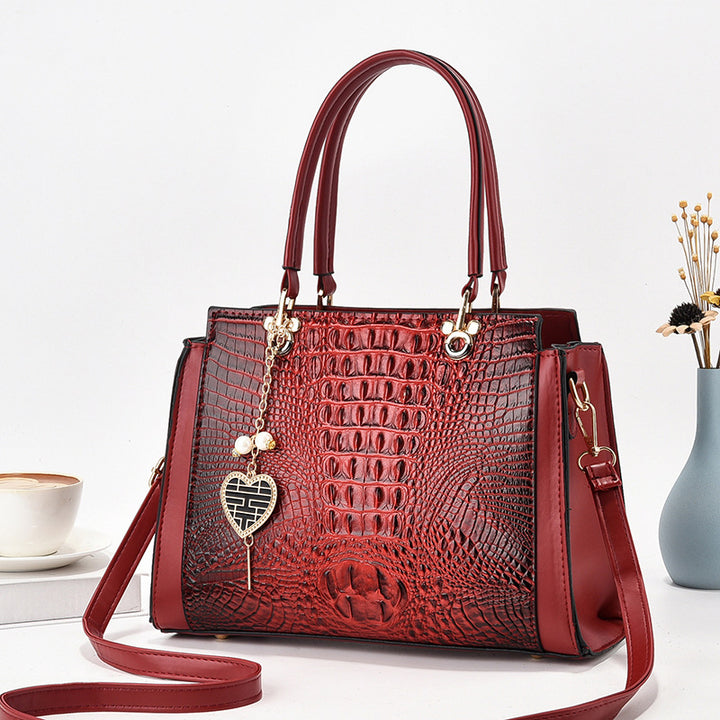Damen stilvolle Handtasche mit eleganter Prägung Nord Taschen