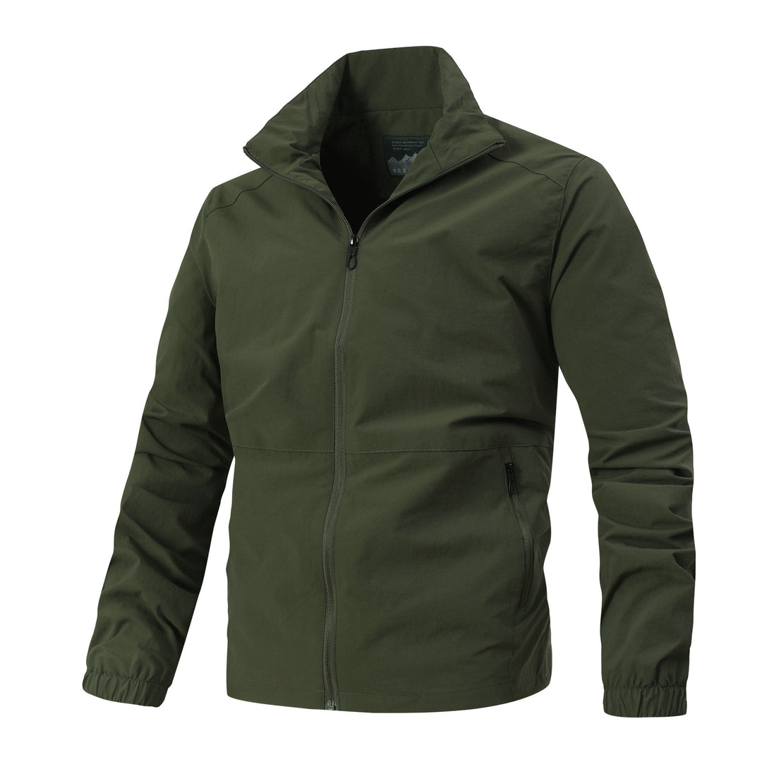 Herren Leichte Softshelljacke mit Stehkragen, winddichter Membran und Reißverschlusstaschen Nord Taschen