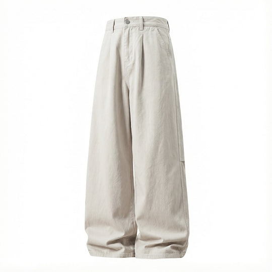 Damen Weite High-Waist Palazzo-Hose mit Bundfalten und extra weitem Bein Nord Taschen