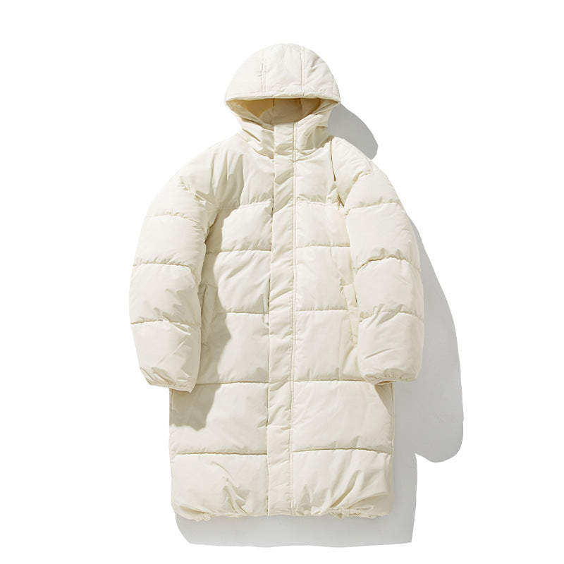Unisex Langer Steppparka im Clean-Look mit Kapuze, Thermofüllung und verstellbarem Saum Nord Taschen