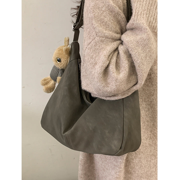 Damen elegante Hobo-Tasche aus softem Leder Nord Taschen