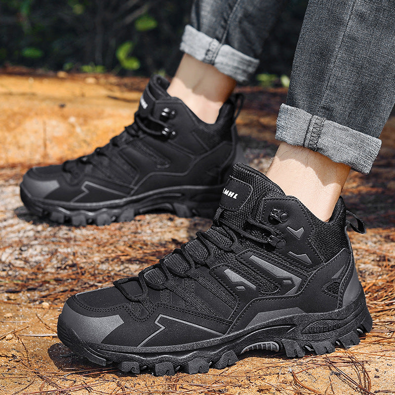 Damen Hohe Wanderstiefel mit innovativem Schnellschnürsystem und rutschfester Sohle