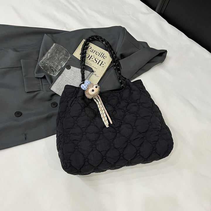 Damen modische Beuteltasche mit geflochtenen Griffen Nord Taschen