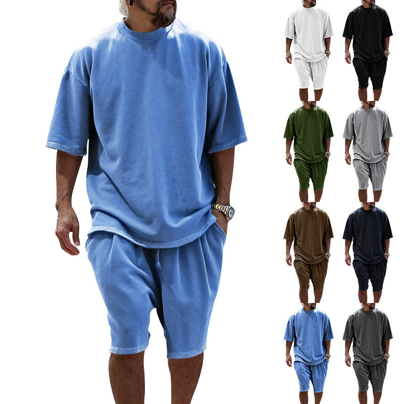 Herren lässiges Freizeit-Set aus atmungsaktivem Material mit elastischem Bund Nord Taschen