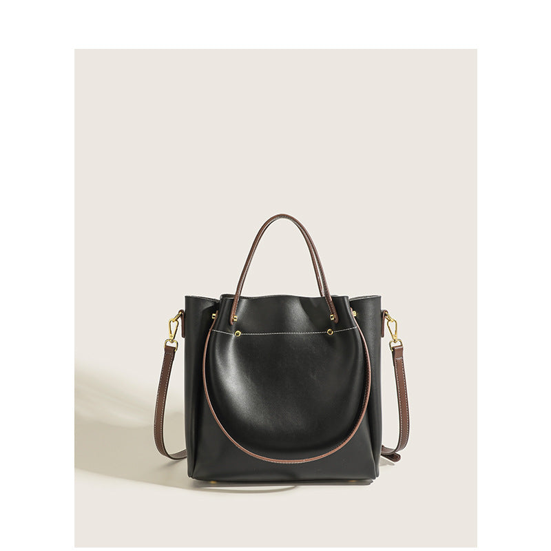 Damen Shopper-Tasche aus hochwertigem Leder mit abnehmbarem Schulterriemen Nord Taschen