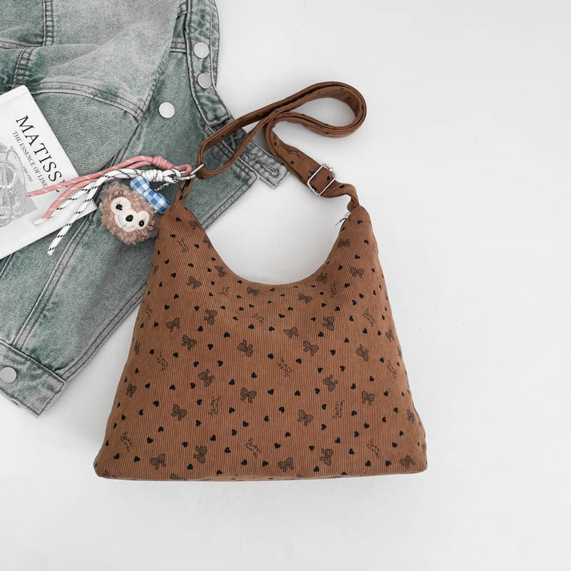 Damen leichte Beuteltasche mit verspieltem Muster Nord Taschen