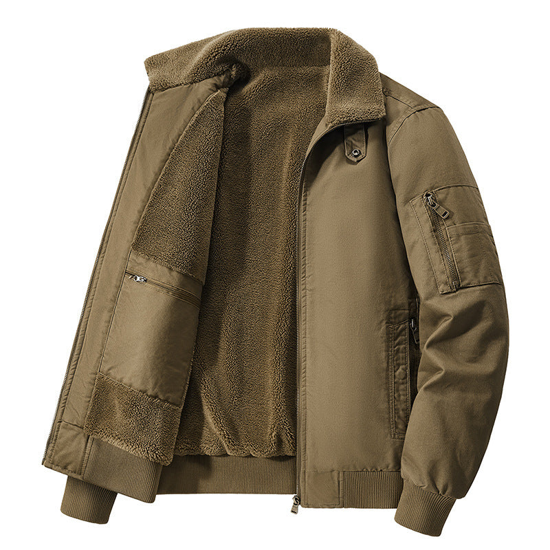 Men's  thermal sherpa-lined utility bomber jacket with inner zip stash pocket Nord Taschen