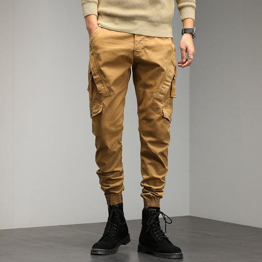 Herren Tapered‑Cargo‑Joggerhose mit ergonomischen Knieabnähern, Klapp‑Utility‑Taschen und geripptem Knöchelabschluss Nord Taschen