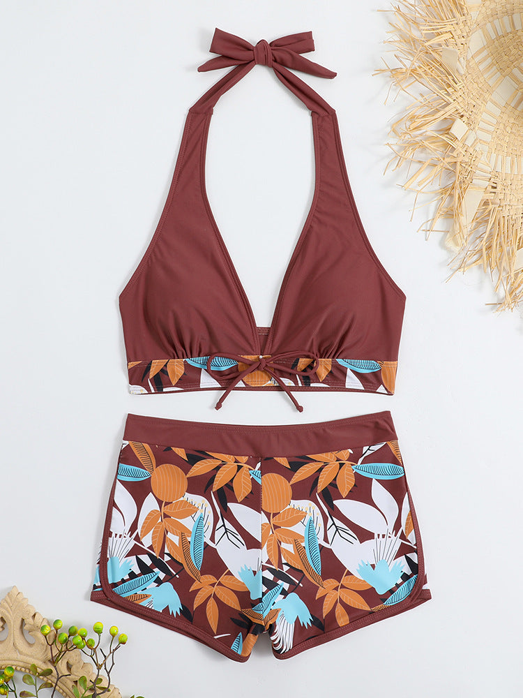 Damen Sportliches Bikini-Set mit verdecktem Bauch