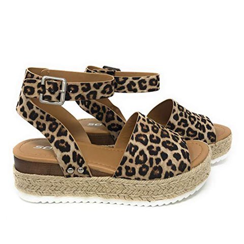 Damen Espadrille-Sandalen mit elegantem Schnallenverschluss und weichem Fußbett