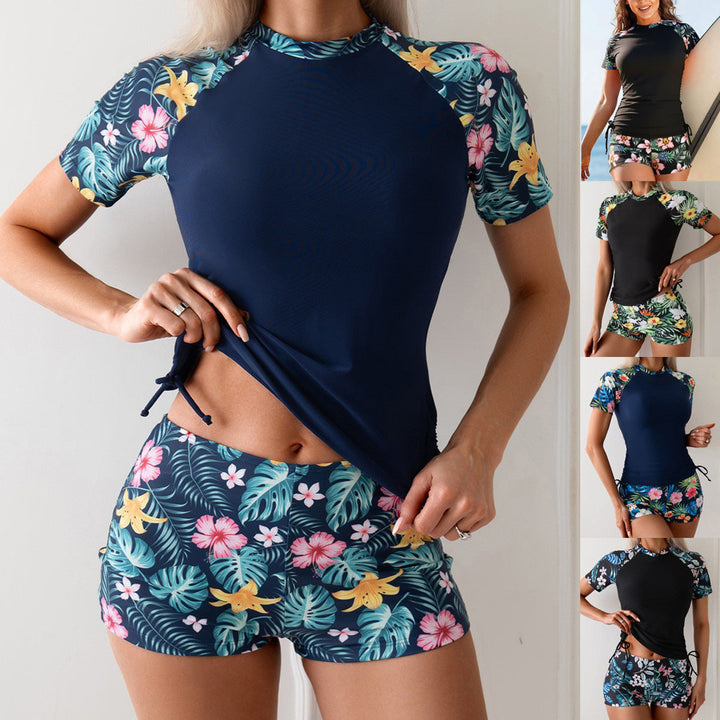 Damen Surf- und Sportanzug mit floralen Akzenten