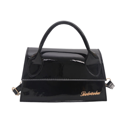 Damen stilvolle Lackleder-Handtasche mit abnehmbarem Trageriemen Nord Taschen