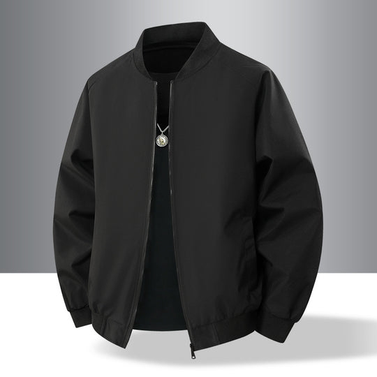 Herren Leichte urban-militärische Bomberjacke mit elastischem Saum, Reißverschluss und Eingrifftaschen Nord Taschen