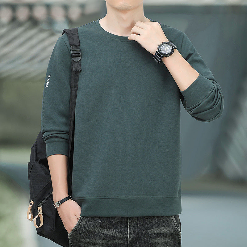 Herren Rundhals-Sweatshirt mit angerauter Innenseite und schmalem Saum Nord Taschen
