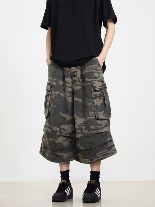 Herren Modische Cargoshorts mit weitem Schnitt Nord Taschen