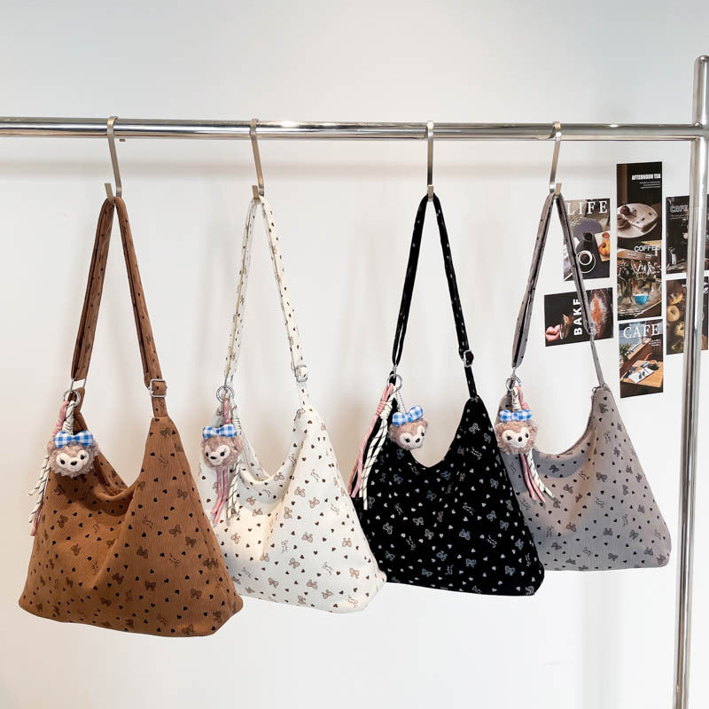 Damen leichte Beuteltasche mit verspieltem Muster Nord Taschen