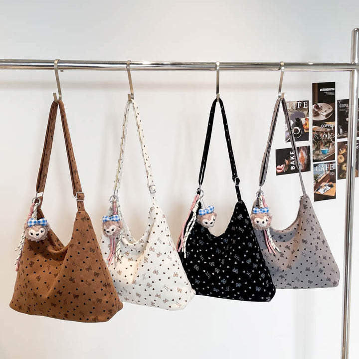 Damen leichte Beuteltasche mit verspieltem Muster Nord Taschen