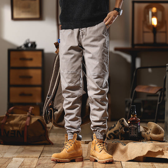 Herren Cargo-Joggerhose mit Knieeinsatz, Multifachtaschen und elastischem Saum Nord Taschen