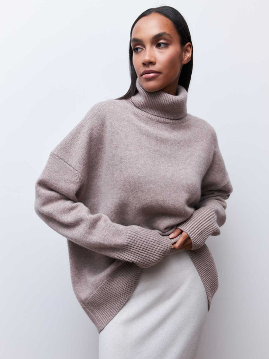 Damen Turtleneck-Pullover Nord Taschen