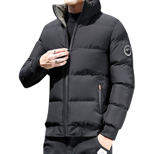 Herren Kurz geschnittene wattierte Steppjacke mit Camouflage-Innenfutter, gerippten Bündchen und Reißverschlusstaschen Nord Taschen