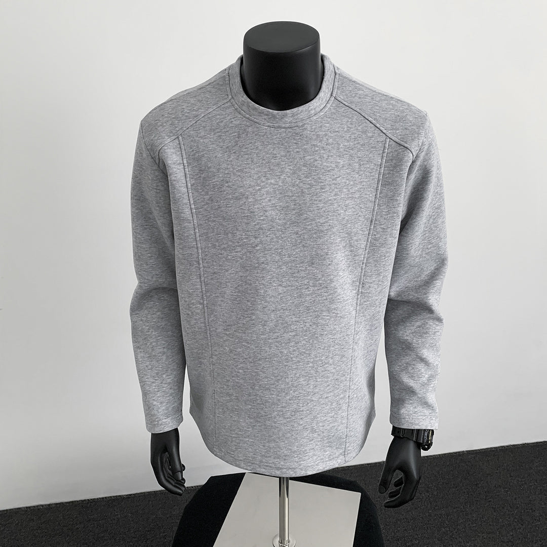 Herren Sweatshirt mit strukturierten Nahtdetails und Rundhalsausschnitt Nord Taschen