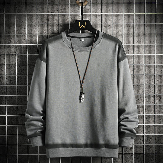 Herren Oversized Sweatshirt mit dezentem Farbverlaufbesatz und Rundhalsausschnitt Nord Taschen