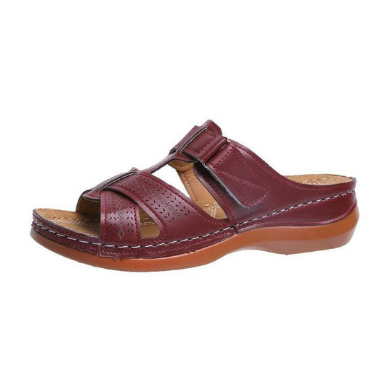 Damen Komfortable Sandalen mit verstellbaren Riemen und anatomischer Fußbett
