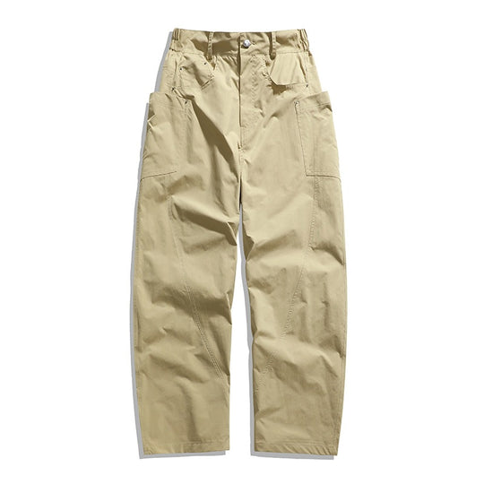Herren Weite Workwear-Cargo-Hose mit hohem Bund, seitlichen Multi-Taschen & lässigem Baggy-Schnitt Nord Taschen