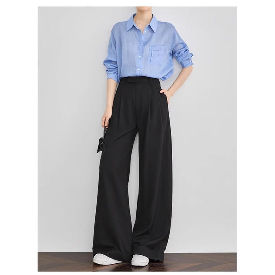 Damen Elegante und lässige weite Hose Nord Taschen