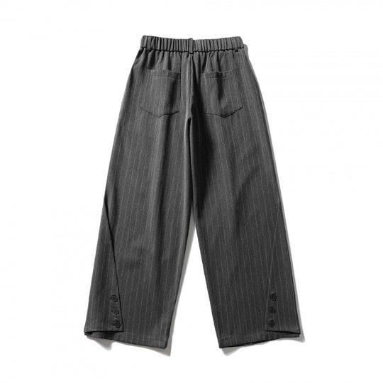 Damen Weite Bundfalten-Hose mit hohem Bund, verkürzter Culotte-Silhouette und elastischem Rückenteil Nord Taschen