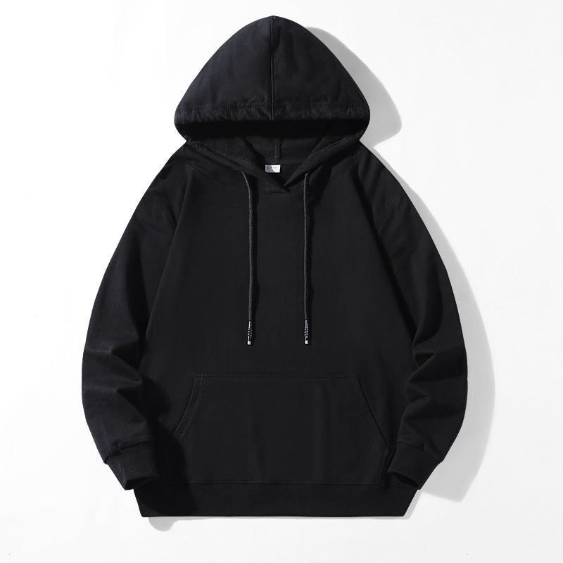 Unisex Locker geschnittener Kapuzenpullover aus Baumwollmix mit Kängurutasche und Kordelzug Nord Taschen