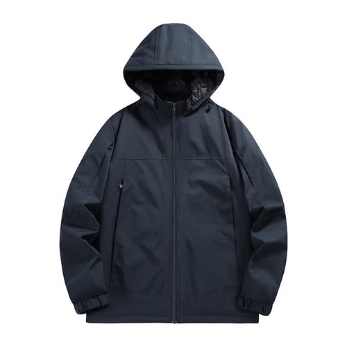 Herren Wasserabweisende Softshelljacke mit Kapuze, winddicht und atmungsaktiv Nord Taschen
