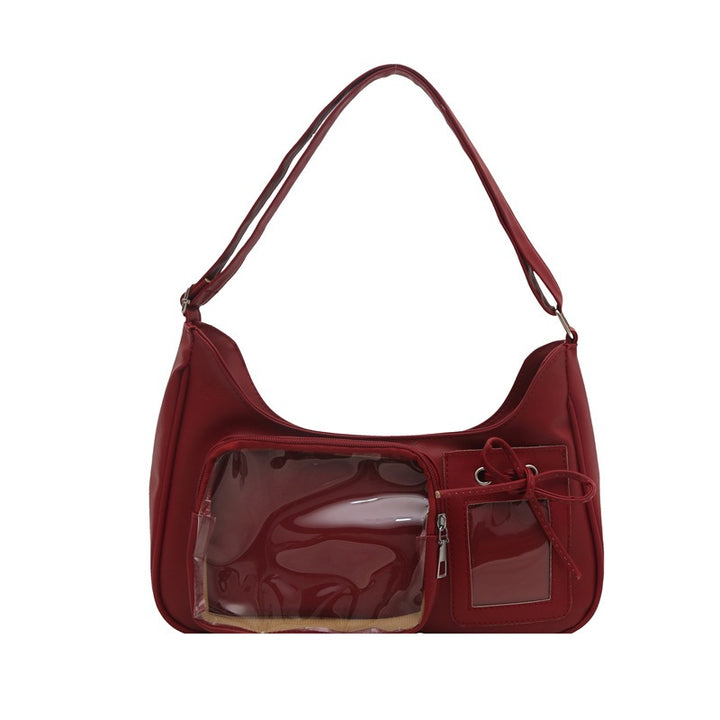 Damenhandtasche mit transparentem Fach von Nord Taschen