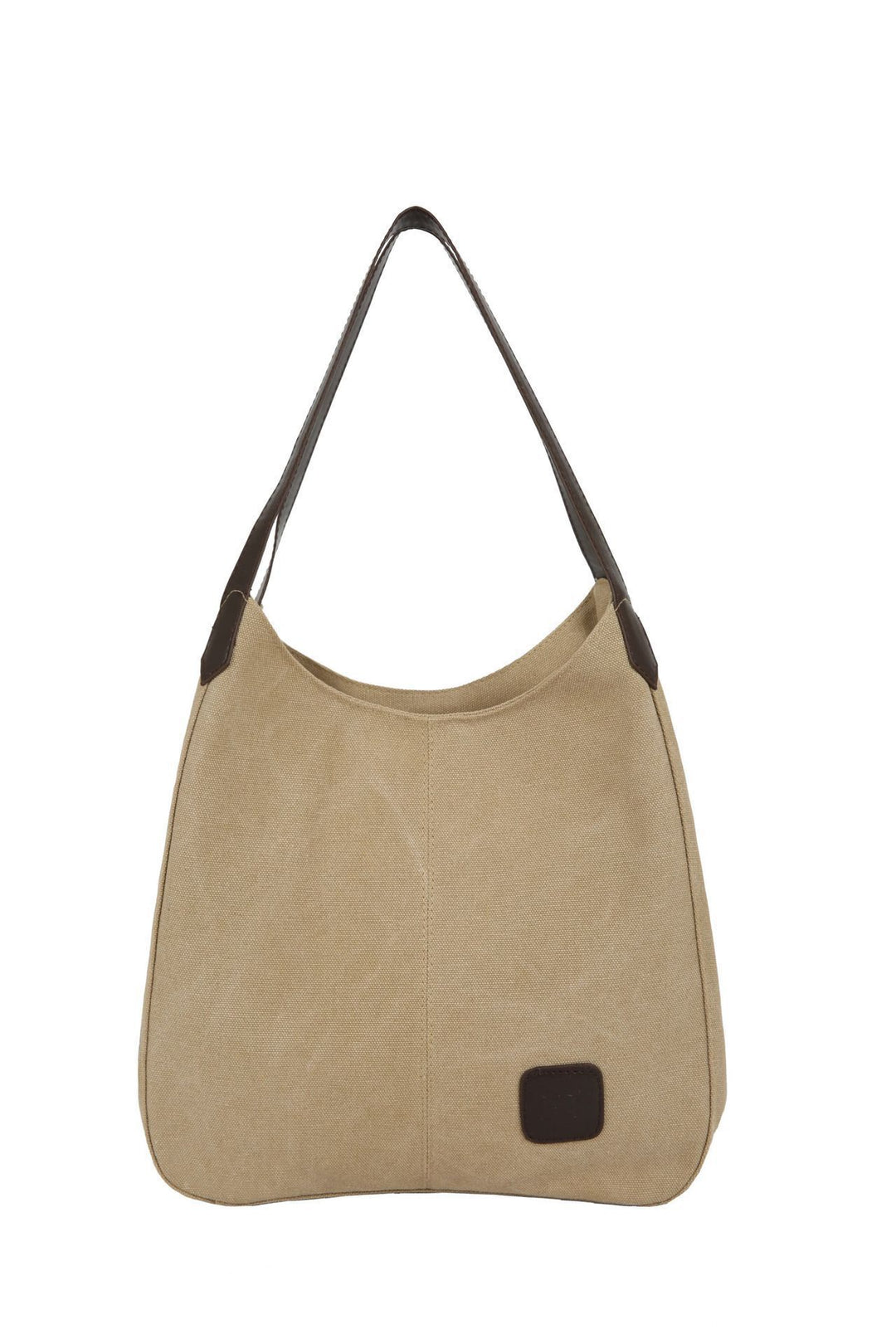 Damen Schultertasche aus strapazierfähigem Canvas mit eleganten Lederakzenten Nord Taschen