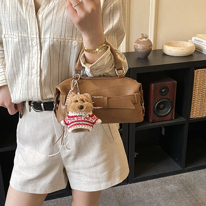 Damen Mini-Handtasche mit charmantem Tieranhänger Nord Taschen