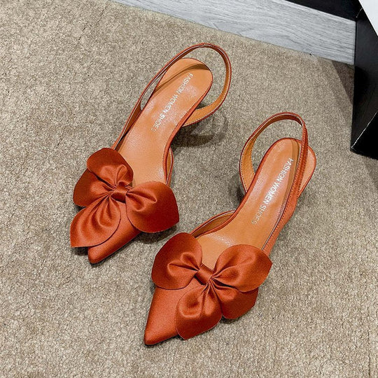 Damen elegante Slingback-Pumps mit Zierflügeln Nord Taschen