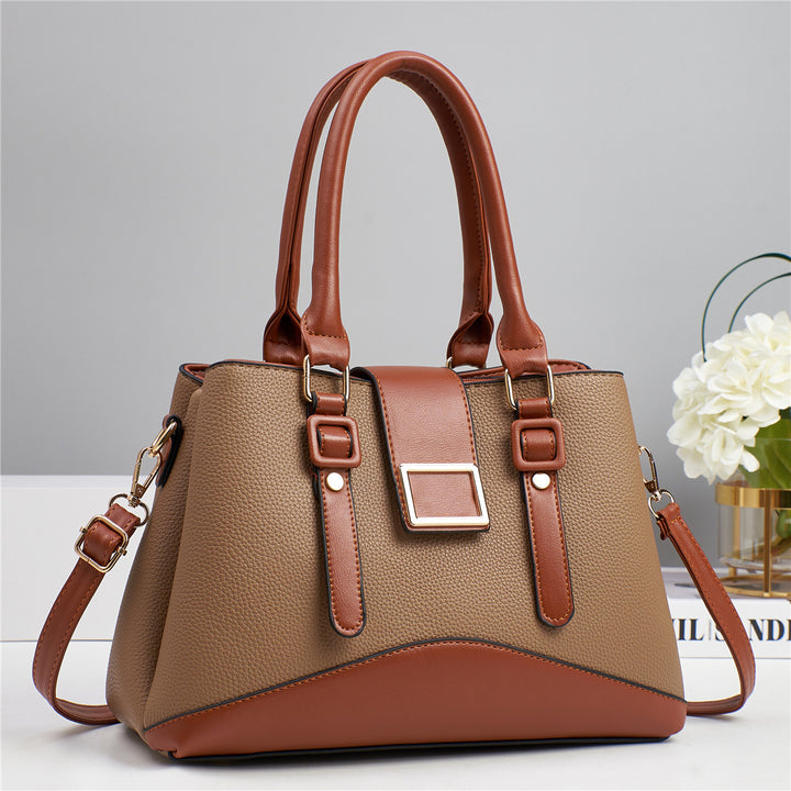Damen elegante Handtasche mit strukturiertem Leder und verstellbarem Schulterriemen Nord Taschen