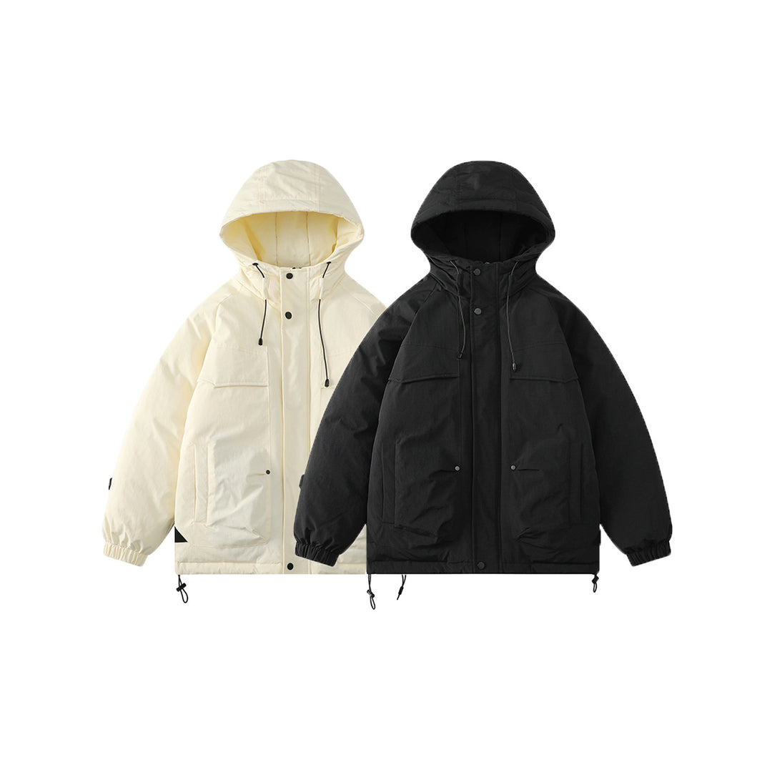 Damen Gepolsterter Parka mit Kapuze und Utility-Taschen Nord Taschen