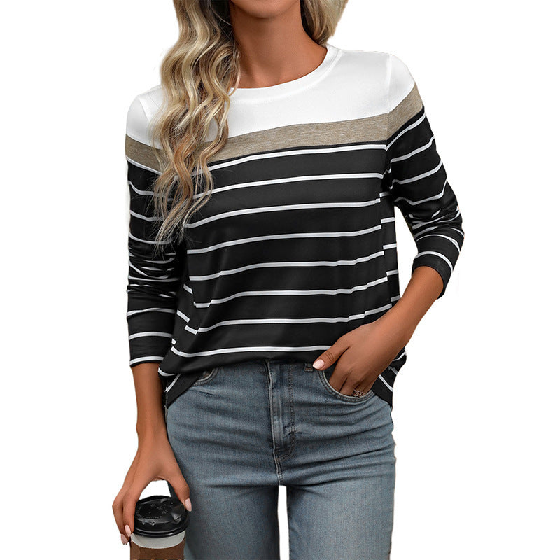 Damen Freizeit Longsleeve Oberteil Nord Taschen