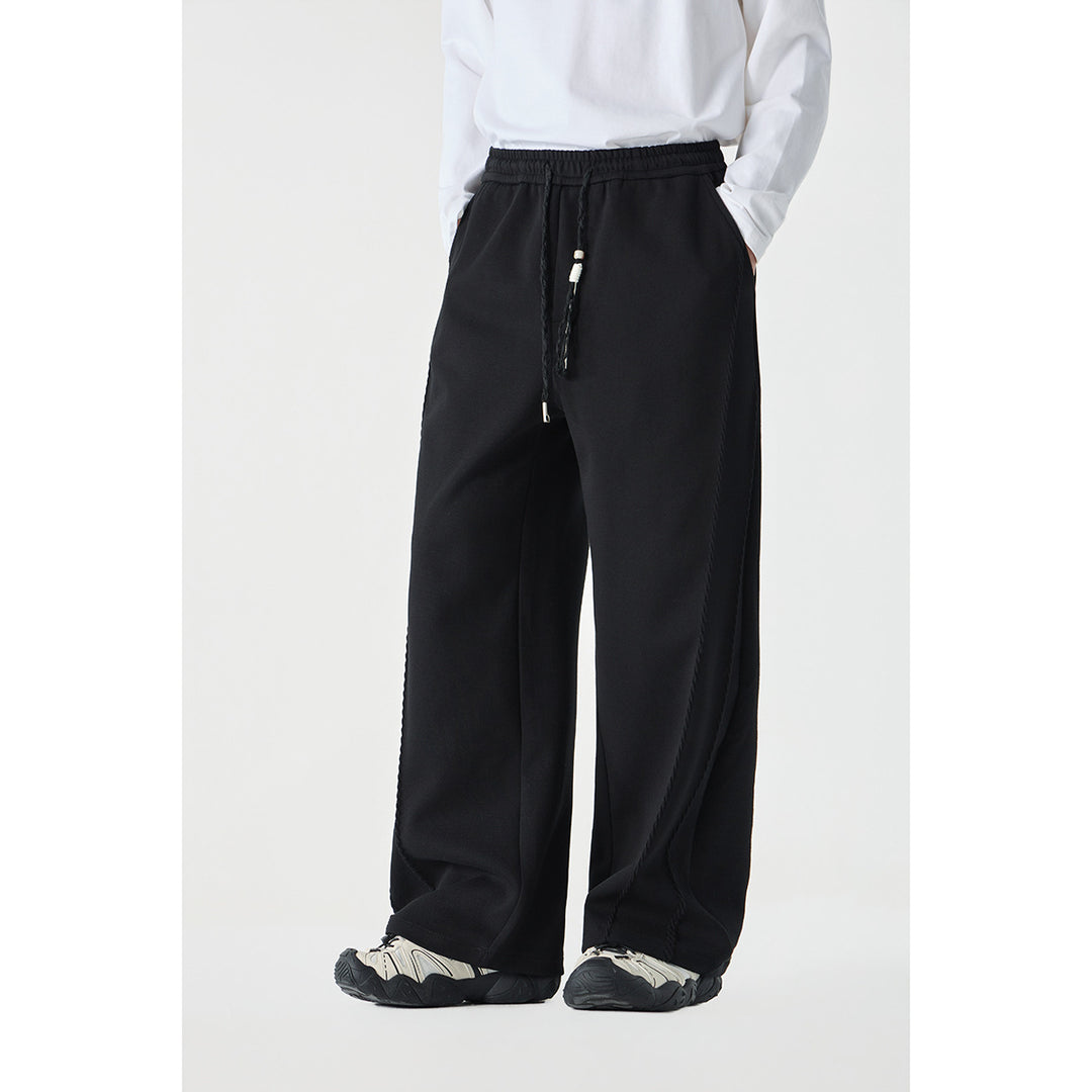 Damen Weite High‑Waist Jogginghose mit Ziernähten und Kordelzug Nord Taschen
