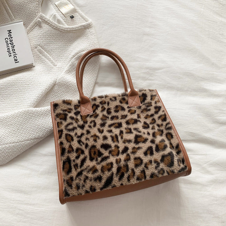 Damen elegante Beuteltasche im tierischen Leoparden-Design Nord Taschen