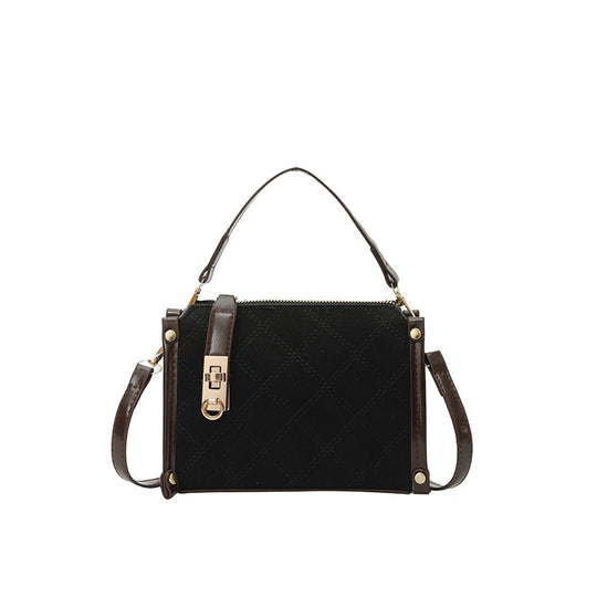Damen elegante Handtasche mit glänzenden Akzenten und praktischem Reißverschluss Nord Taschen