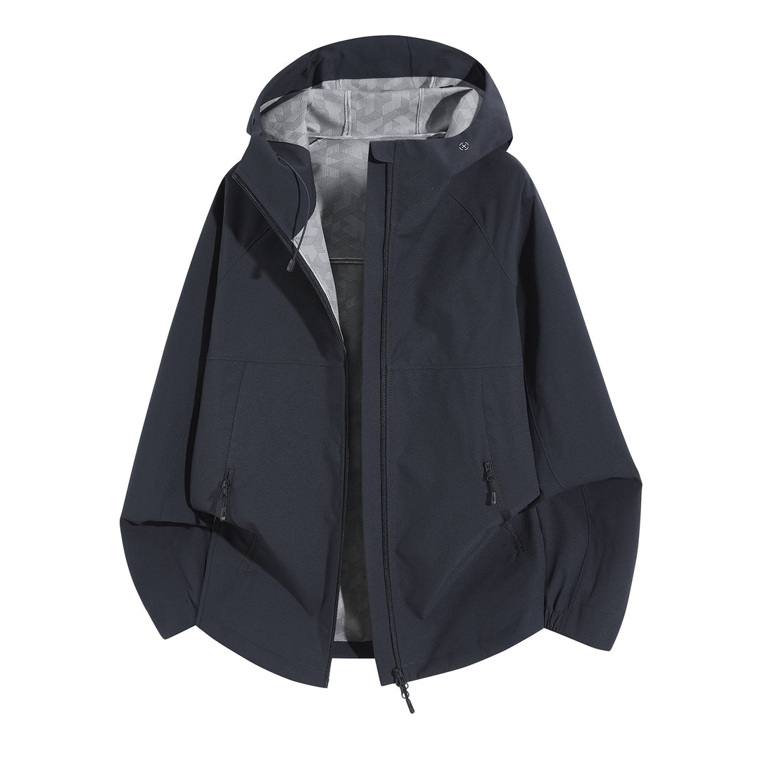 Damen Wetterfeste Kapuzenjacke mit belüftetem Kragen Nord Taschen