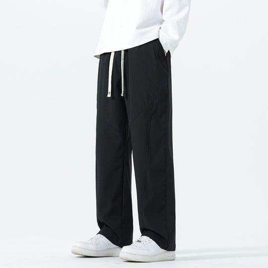 Herren Weite Relaxed‑Fit Freizeithose mit Tunnelzugbund und Teilungsnähten Nord Taschen
