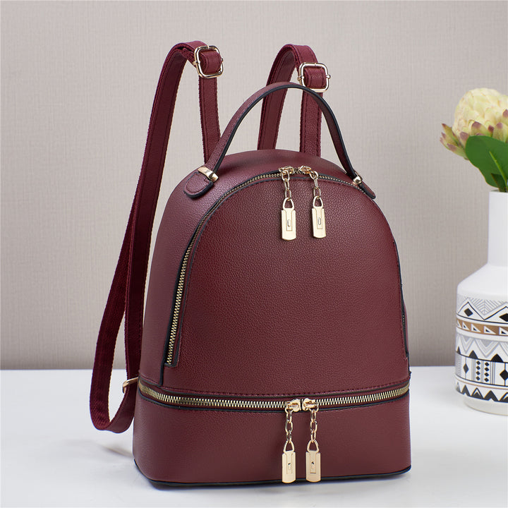 Damen Rucksackhandtasche mit elegantem Doppelreißverschluss Nord Taschen