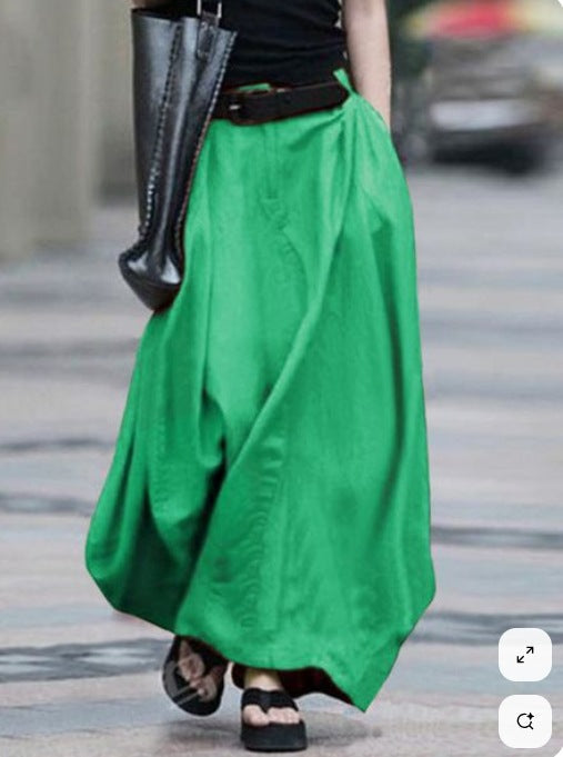 Damen Maxirock mit fließendem Schnitt und elegantem Fall Nord Taschen