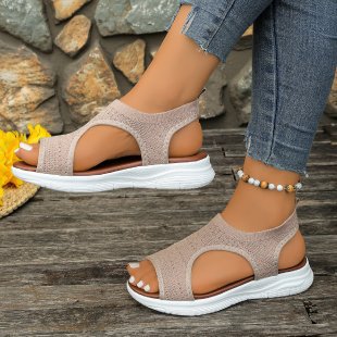 Damen Atmungsaktive Sandalen mit flexiblem Riemendesign und komfortabler Sohle Nord Taschen