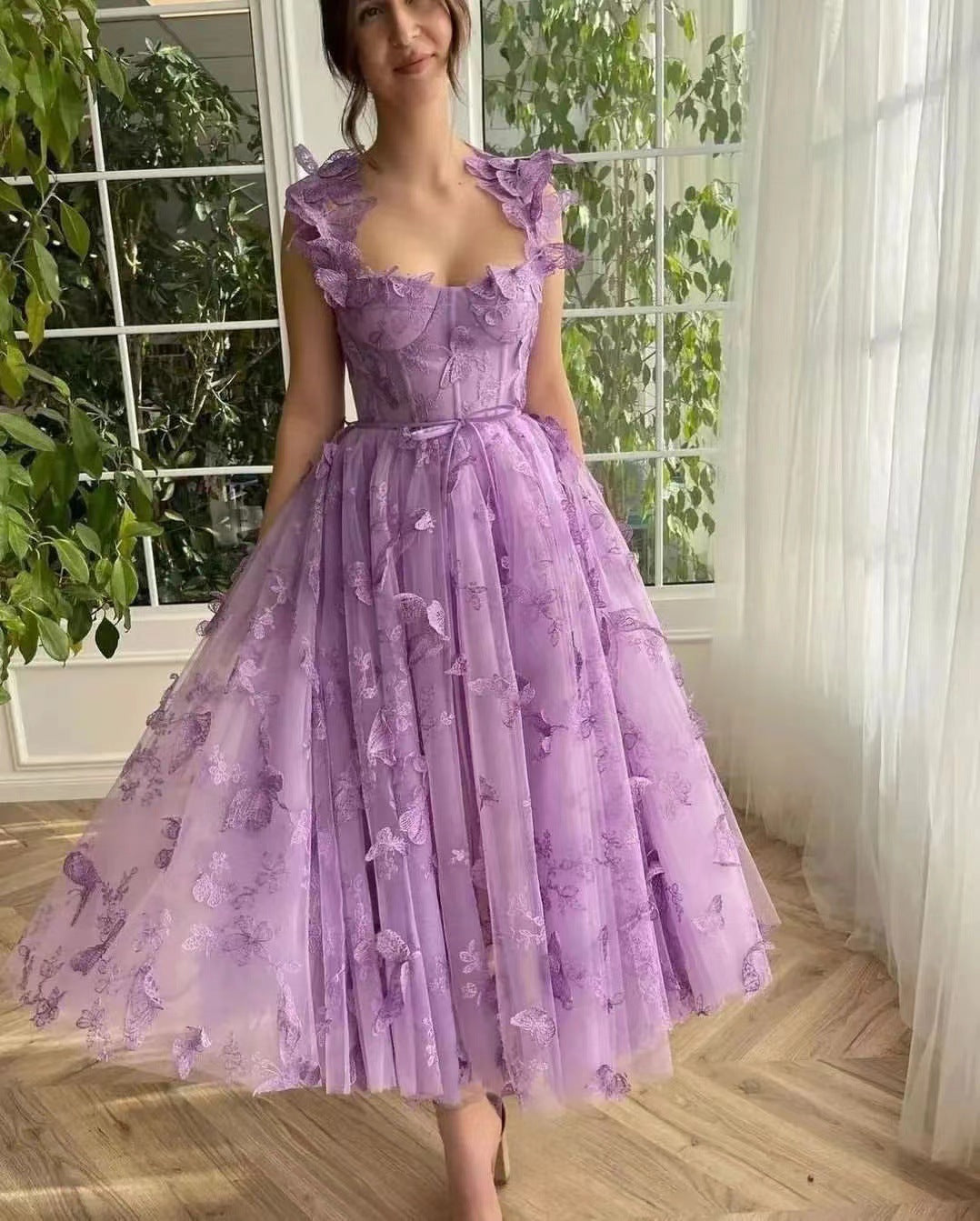 Chic Schlitz Braut Party Strand Kleid