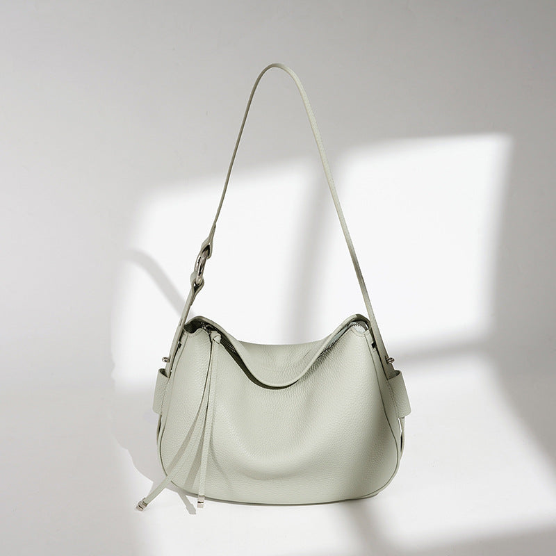 Damen weiche Ledertasche mit asymmetrischem Design Nord Taschen