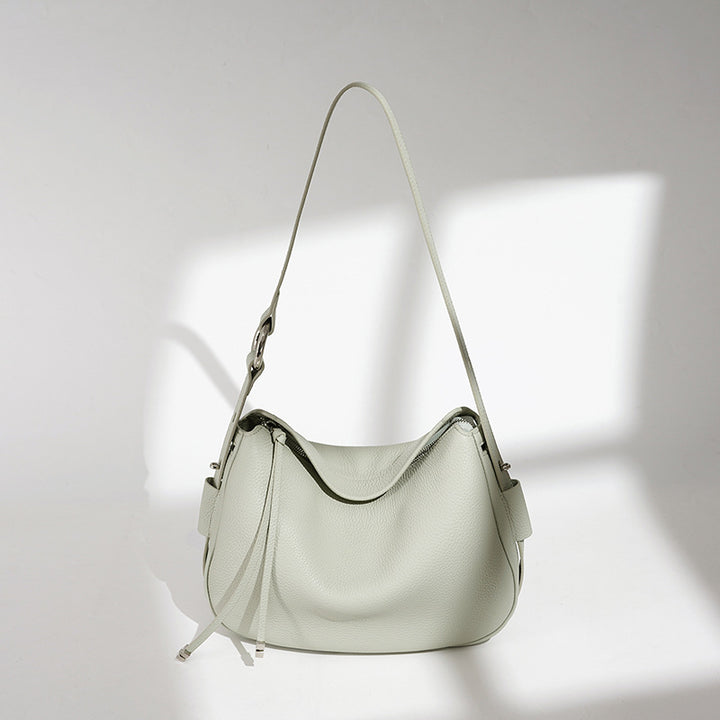 Damen weiche Ledertasche mit asymmetrischem Design Nord Taschen
